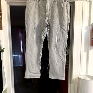 Black and White Chinos with Relaxed Fit